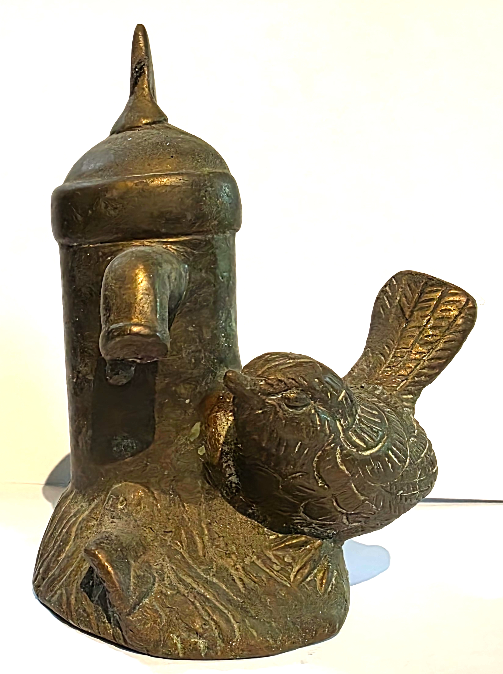 Wren at a Water Pump Tiller Pin (image for) Wren at a Water Pump Tiller Pin